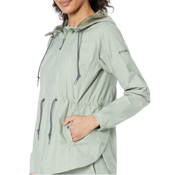 NWT Columbia Women’s Lillian Ridge Hooded Waterproof Shell Jacket - Picture 3 of 6
